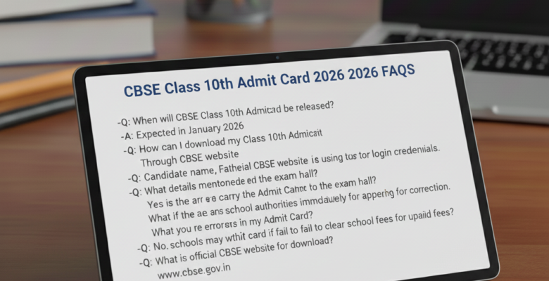 CBSE 10th Admit Card 2026