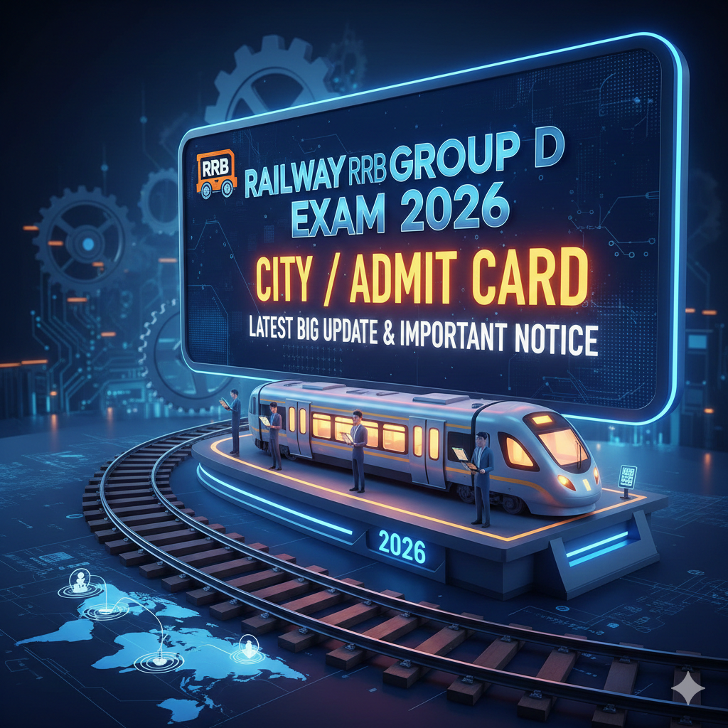 Railway RRB Group D Exam City / Admit Card 2026
